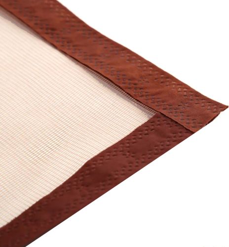 Антимоскітна сітка на магнітах Magic Mesh Brown 90х210 см розсувна магнітна москітна штора від комах і мух на двері коричнева Меджик Меш