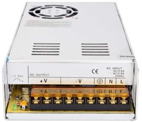 Універсальний блок живлення адаптер 12V 30A 360W Brille S-360-12 Metall для SMD світлодіодних стрічок моніторів