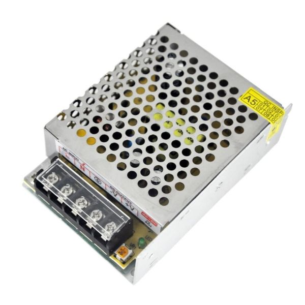 Універсальний блок живлення адаптер 12V 5A 60W Brille S-60-12 Metall для SMD світлодіодних стрічок моніторів