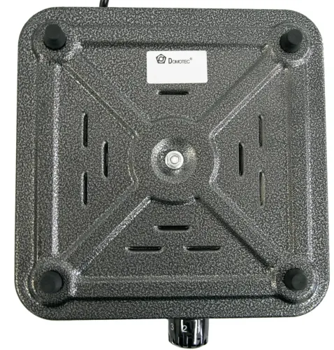 Настільна електрична плита Domotec MS-5811 на 1 чавунну конфорку диск, одноконфорочная електроплита 1500W з термостатом на 5 положень сіра