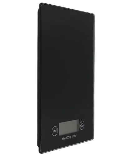 Кухонні електронні ваги Domotec MS-912 від 1 гр до 7 кг, прямокутні сенсорні ваги MX - 402 з плоскою платформою для зважування продуктів чорні