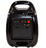 Портативная беспроводная Bluetooth колонка чемодан X-BASS Golon RX-810BT со светомузыкой и микрофоном, Акустическая блютуз система с караоке Черная
