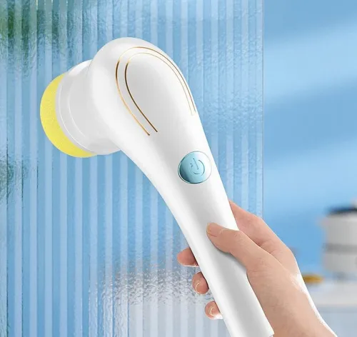 Електрична бездротова щітка Electric Cleaning Brush для миття та прибирання 5 в 1 багатофункціональна акумуляторна USB щітка з насадками для чищення