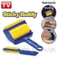 Щітка для чищення одягу килима Sticky Buddy стіки Бадді липкий валик