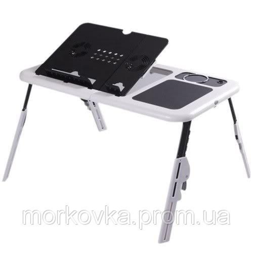 Підставка столик для ноутбука E-Table LD 09 2ма USB кулерами, Етейбл, е тейбл