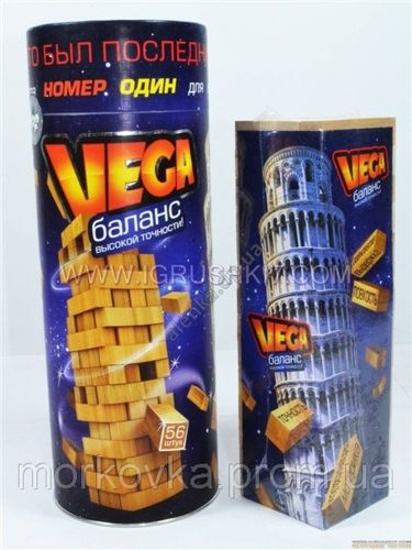 Настільна гра Vega вежа Дженга Jenga