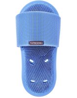 Силіконовий масажний ляпас Massage Slipper Tatboomu для масажу стоп ніг, тапочок 28.5х13.5 см з акупунктурним ефектом з силікону для душу Синій