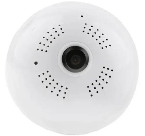 Бездротова панорамна IP Wi-Fi камера відеоспостереження лампочка в патрон E27 CAMERA SMART CAD-B13 H302 2MP стельова з віддаленим доступом 1080P