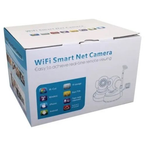 Бездротова поворотна WIFI IP камера відеоспостереження Icam Q5T White, біла з датчиком руху і нічним баченням Yoosee SMART PRO