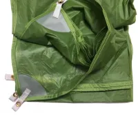 Туристичний водонепроникний тент MHZ НФ-00008365 Green 3x3 м від дощу і сонця, намет для кемпінгу з силіконовим покриттям в чохлі Зелений