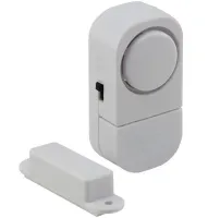 Бездротова дверна і віконна Сигналізація Door / Window Entry Alarm RL-9805, звукова з датчиком вібрації і звуком 90 дБ RL9805 на батарейках