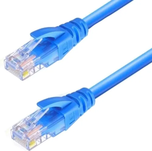 Високошвидкісний мережевий LAN кабель патч корд UTP Cat5e 15 метрів RJ-45 для підключення до комп'ютера інтернету, Комутаційний ethernet шнур Синій