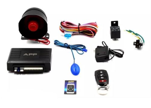 Универсальная автомобильная двухсторонняя сигнализация Car Alarm 2WAY KD-3000 APP 12V с управлением от телефона Автосигнализация с сиреной для машины