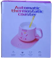 Підігрівач чашок Automatic Thermostatic coaster LSK-1502 для чаю та кави, Нагрівач підставка Lucky чашки з підігрівом до 55°C від мережі 220В