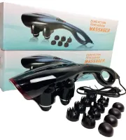 Електричний ручний масажер Quad Action Percussion Massager TK-88 - 2 для всього тіла 28 Вт, 12 в 1, вібраційний м'язовий мультімассажер для спини