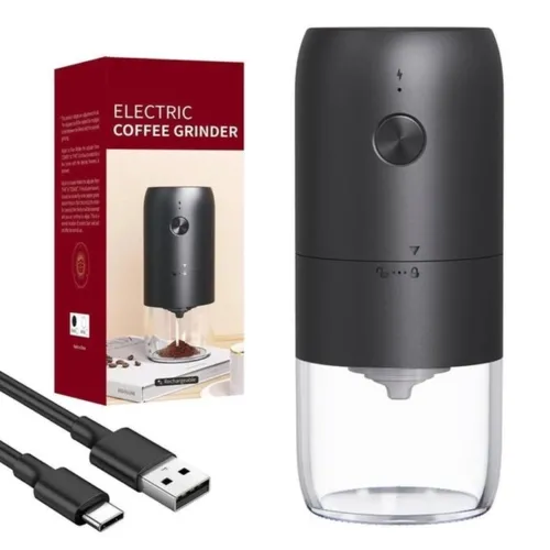 Бездротова електрична кавомолка Electric Coffee Grinder KMDJ-2A з регулятором помелу, акумуляторна USB млин для кавових зерен MAG-640
