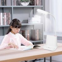 Настільна акумуляторна LED лампа Bionic Desk Lamp DL-43, світлодіодний сенсорний світильник 3 в 1 Power Bank розумна лампа