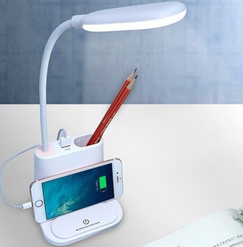 Настільна акумуляторна LED лампа Bionic Desk Lamp DL-43, світлодіодний сенсорний світильник 3 в 1 Power Bank розумна лампа