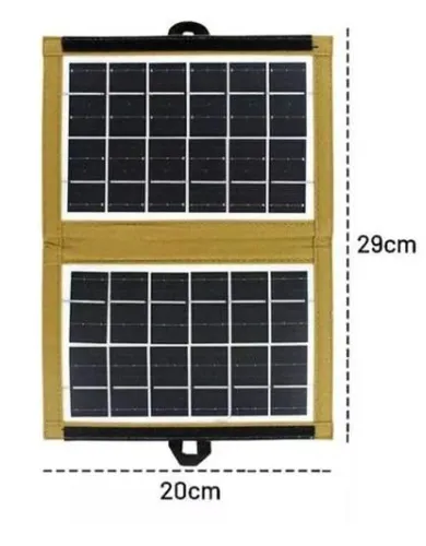 Складна сонячна панель батарея Solar Panel CCLamp CL-670 7W з USB виходом для зарядки телефону, Портативна зарядна станція трансформер від сонця