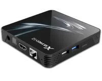 Смарт приставка для телевизора с пультом X88 Pro 12 DDR 4G eMMC128G, Медиаплеер Android 12, Цифровая ТВ приставка со встроенным Wifi модулем Черная