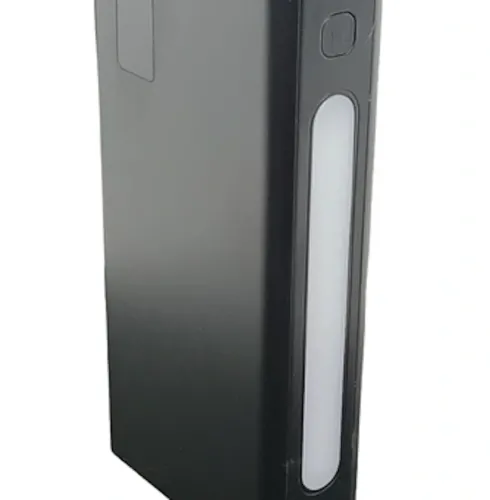 Портативний зарядний пристрій Power Bank YM-644DX 66W 30000 mAh C набором кабелів для зарядки з ліхтариком, зовнішній акумулятор повербанк Чорний