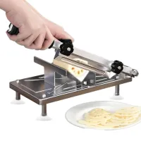 Ручний кухонний верстат ломтерезка Food Slicer LY - 38 слайсер для нарізки м'ясних, ковбасних і сирних виробів, верстат різак YK114 для замороженого м'яса
