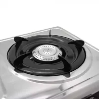 Настільний газовий таганок Domotec MS-6606 на 2 конфорки переносна двоконфорочна газова плита настільна варильна поверхня для балонного газу