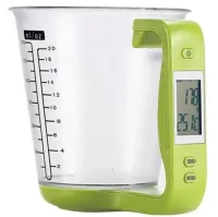 Электронная мерная чаша весы Digital Scale with Measuring Cup SP-001 600мл, Кухонный мерный стакан с весами и встроенным термометром SP001 для дома