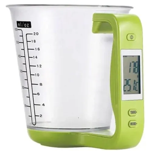 Электронная мерная чаша весы Digital Scale with Measuring Cup SP-001 600мл, Кухонный мерный стакан с весами и встроенным термометром SP001 для дома