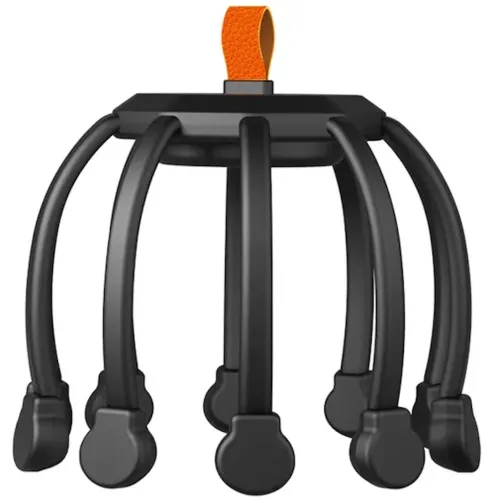 Акумуляторний вібраційний масажер антистрес для голови Head Massager Octopus K108W48 з 3 режимами, бездротовий вібромасажер восьминіг на голову