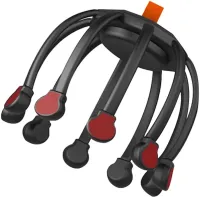 Акумуляторний вібраційний масажер антистрес для голови Head Massager Octopus K108W48 з 3 режимами, бездротовий вібромасажер восьминіг на голову