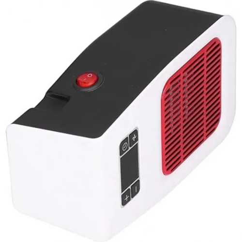 Настільний електричний обігрівач UKC PH-8006 900W з пультом ДУ і таймером, керамічний портативний тепловентилятор з дисплеєм від мережі Білий