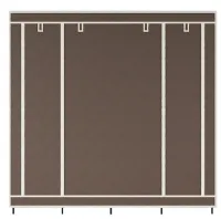 Складной тканевый шкаф  для одежды Storage Wardrobe 88170 на 4 секции, 170х45х175, Каркасный органайзер гардероб для обуви и вещей на 12 полок