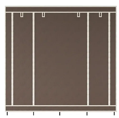 Складной тканевый шкаф  для одежды Storage Wardrobe 88170 на 4 секции, 170х45х175, Каркасный органайзер гардероб для обуви и вещей на 12 полок
