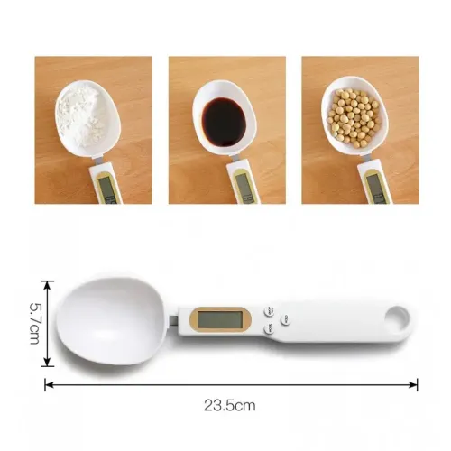 Електронні ваги мірна ложка з LCD екраном CUILLERE balance EL-57 0,1 - 500 гр Digital Spoon Scale електронна кухонна ложка - ваги Цифрова до 500г
