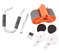 Автоматичний ролик тренажер Healthy Abdomen Wheel DL-431 для преса живота з відскоком і підтримкою ліктя з дисплеєм, коліщатко з килимком AND438