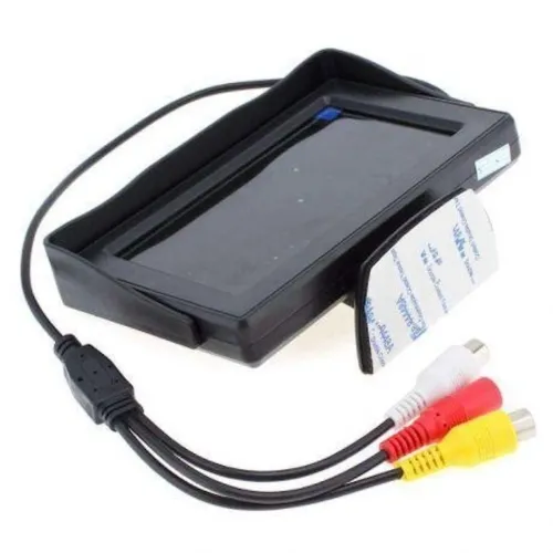 Монітор автомобільний TFT LCD екран 4,3 "дисплей LCD 4.3' для Камери заднього виду в автомобіль, Автомонітор на ніжці Дисплей 320х240 в машину Чорний