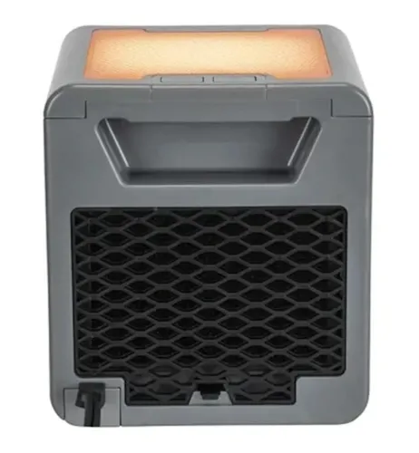 Керамічний інфрачервоний обігрівач Handy Heater Pure Warmth RD-08 1200W, настільний тепловентилятор c LED підсвічуванням, електрообігрівач Чорний