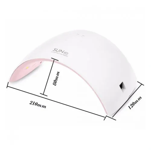 Професійна лампа SUN9S UV / LED для манікюру і педикюру з екраном 24W UV LED з таймером White УФ сушарка для нігтів, гель лаку Біла SUN 9S