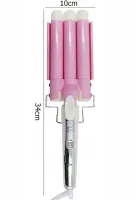 Професійна потрійна плойка Sonar F-13 30w для накручування локонів, щипці 3 Хвилі для укладання і завивки волосся 3 режими c турмаліновим покриттям