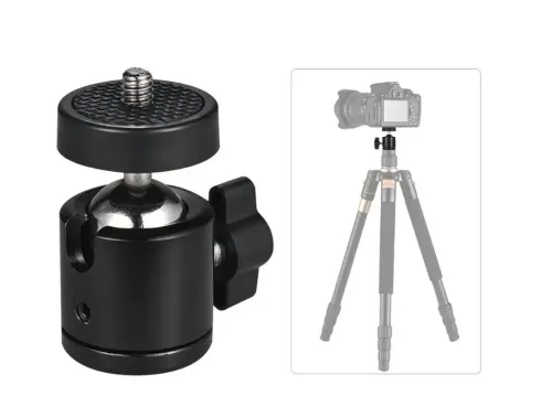 Шарнірна поворотна головка для штатива Accessories Поворотний кульовий адаптер для монопода, кріплення шарнірне для кільцевих ламп і штативів
