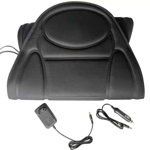 Масажна накидка з підігрівом Massage Cushion JB - 616c для сидіння в автомобілі, чохол з масажером для крісла LY-55 від мережі і прикурювача 12/220V