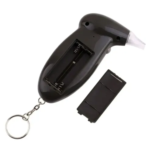 Кишеньковий електронний алкотестер з мундштуками Digital Breath Alcohol Tester з LCD дисплеєм 80025 персональний алкометр аналізатор спирту