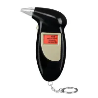 Кишеньковий електронний алкотестер з мундштуками Digital Breath Alcohol Tester з LCD дисплеєм 80025 персональний алкометр аналізатор спирту