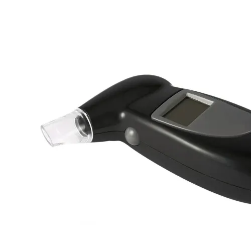 Кишеньковий електронний алкотестер з мундштуками Digital Breath Alcohol Tester з LCD дисплеєм 80025 персональний алкометр аналізатор спирту