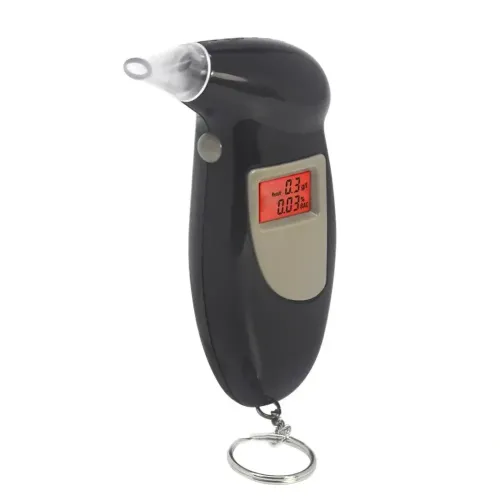 Кишеньковий електронний алкотестер з мундштуками Digital Breath Alcohol Tester з LCD дисплеєм 80025 персональний алкометр аналізатор спирту