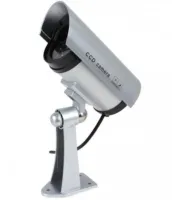 Уличный муляж камеры DUMMY IR CAMERA RR201 с мигающим светодиодом, Наружная камера обманка на батарейках, Видеокамера-обманка с ИК-подсветкой