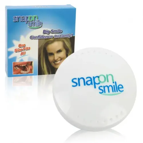 Знімні вініри на верхні і нижні щелепи SnapOn Smile Veneers LY-11 для зубів, вініри Снеп він Смайл 2 щелепи з кейсом, накладні зуби верх, вниз