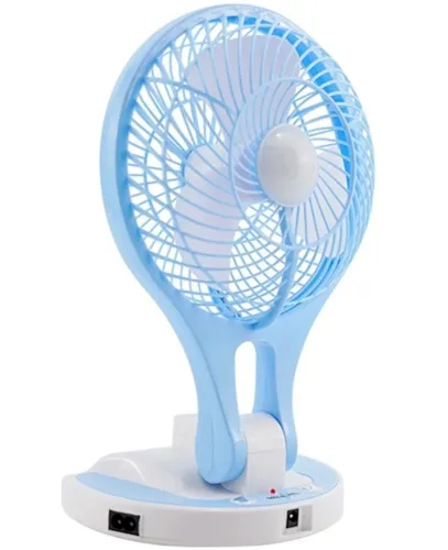 Настольный складной вентилятор с лампой Handy Mini Fan JR-5580 12V 220V с LED подсветкой от аккумуляторов 18650 Аккумуляторный мини-вентилятор