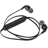 Бездротові Bluetooth 4.0 навушники для телефону з мікрофоном Awei A960bl, Вакуумні блютуз Вкладиші гарнітура для Андроїд і IOS для бігу чорні